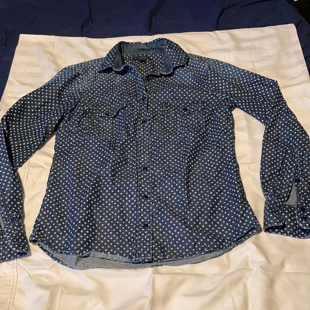 J.Crew Indigo Button-Up Shirt